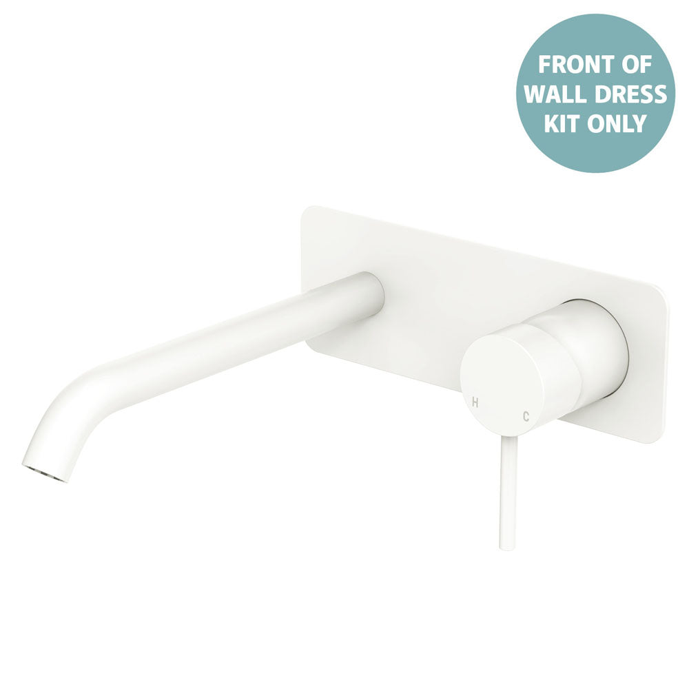 Kaya Basin/Bath Wall Mixer Dress Kit, Rectangular Plate, 200mm Outlet