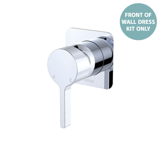 Sansa Wall Mixer Dress Kit, Square Plate, Chrome