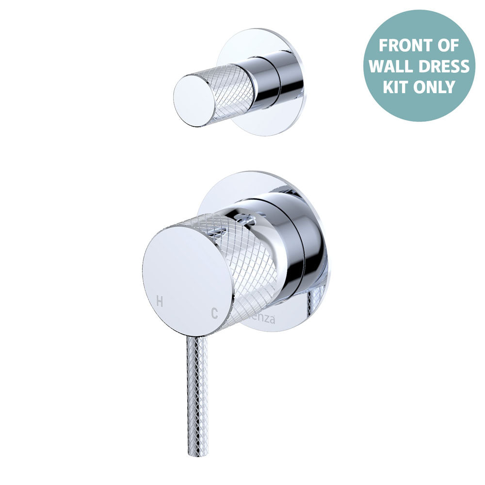 Axle Wall Diverter Mixer Dress Kit, Small Round Plates