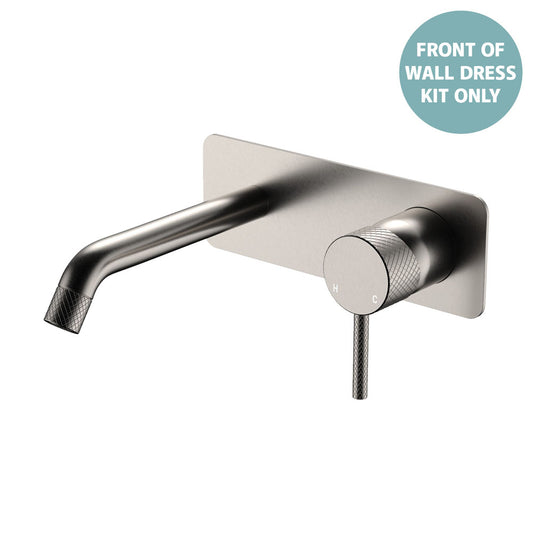 Axle Wall Basin/Bath Mixer Dress Kit, Rectangular Plate