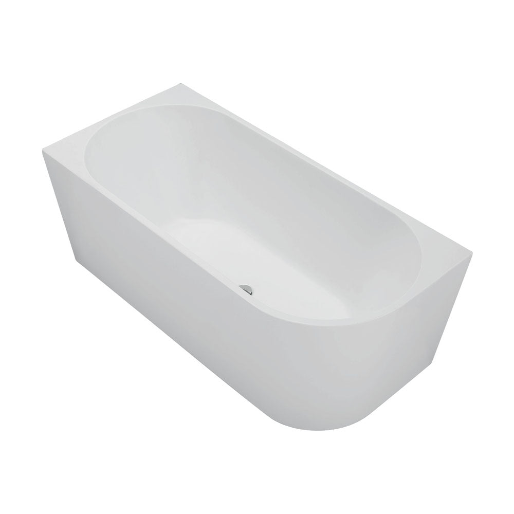 Isabella Left-Hand Acrylic Corner Bath, Gloss White, 1500mm