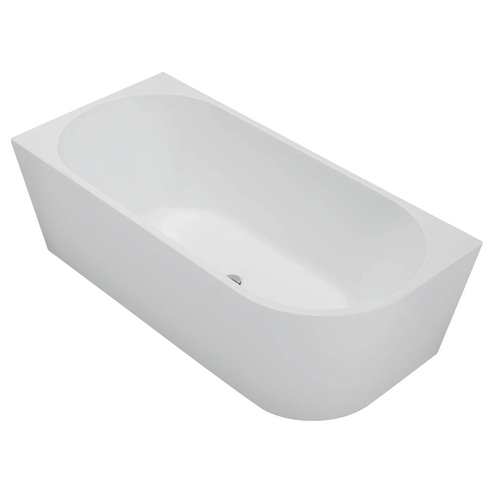 Isabella Left-Hand Acrylic Corner Bath, Gloss White, 1500mm