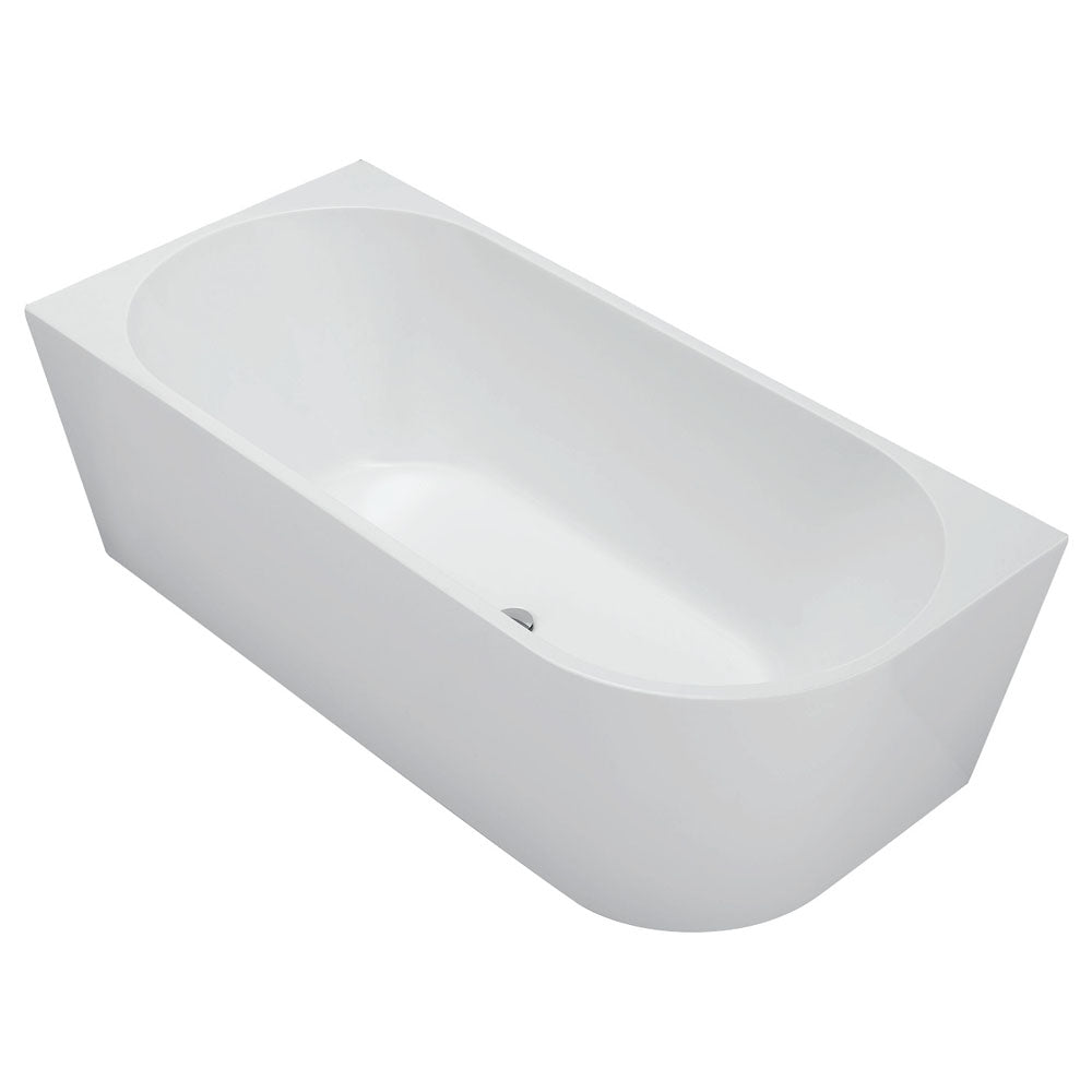 Isabella Left-Hand Acrylic Corner Bath, Gloss White, 1500mm