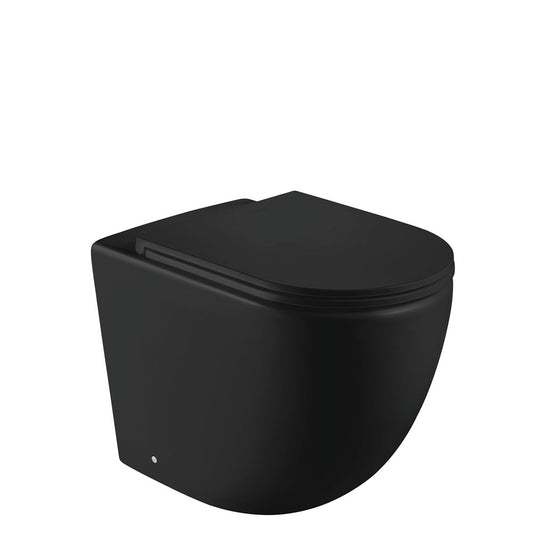 Koko Wall-Faced Toilet Suite, Matte Black