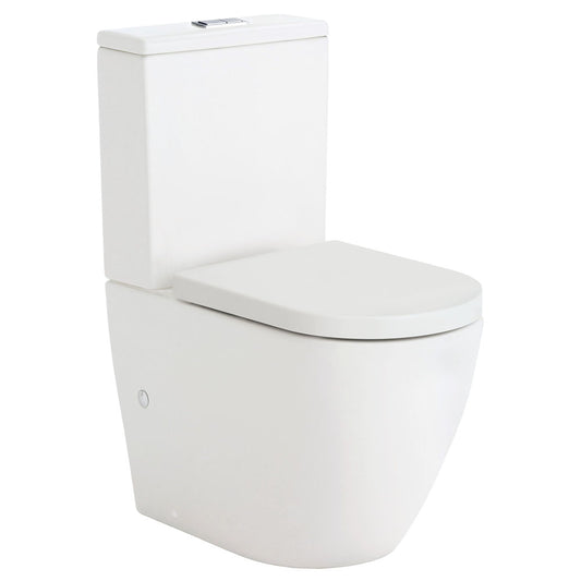 Koko Back-to-Wall Toilet Suite, Matte White
