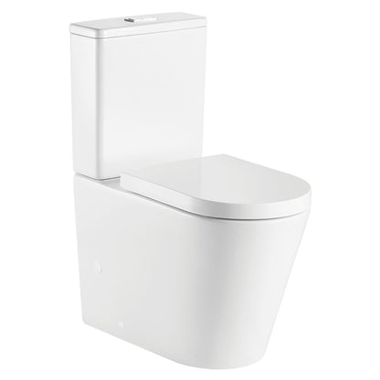 Kaya Back-to-Wall Toilet Suite, Gloss White
