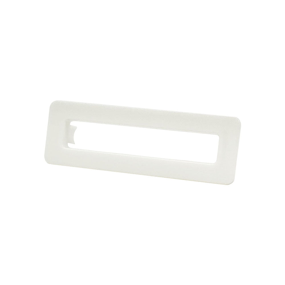 Rectangular Overflow Plastic Ring, White – Beyond Bathrooms