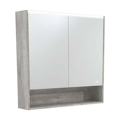 LED Mirror Cabinet with Display Shelf