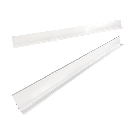 QUEST Cabinet Pull-Channel Set, Gloss White