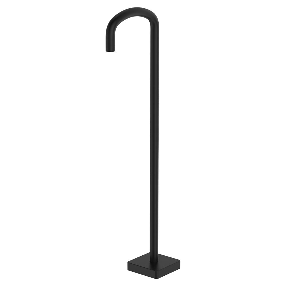 Tono Floor Mounted Bath Outlet, Matte Black