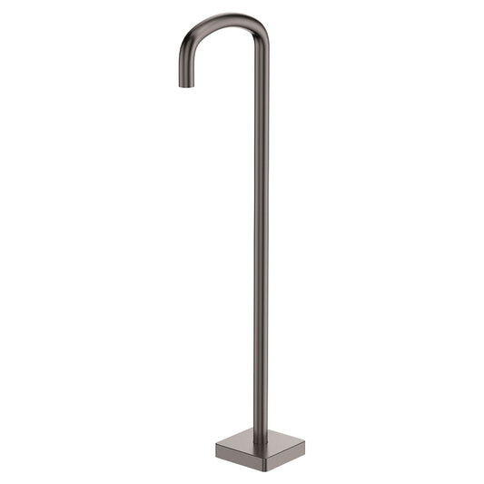 Tono Floor Mounted Bath Outlet, Gun Metal