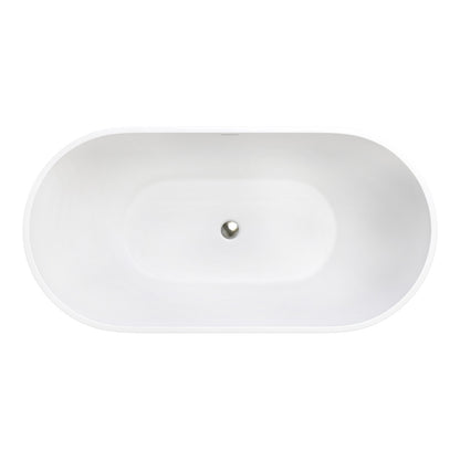 Nero Solid Surface Bath, 1550mm