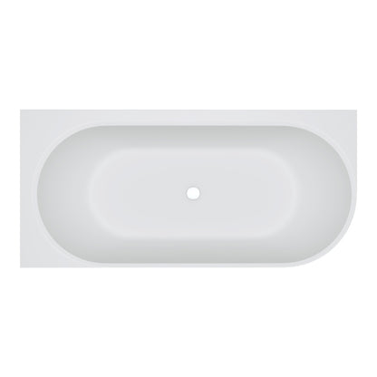 Matta Right-Hand Solid Surface Corner Bath, 1700mm