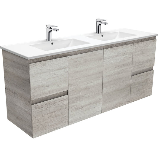 Dolce Edge 1500 Double Bowl Vanity