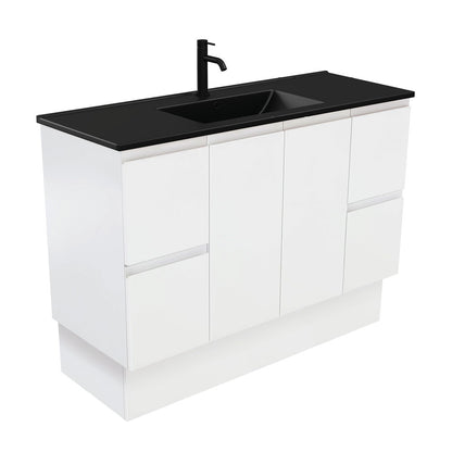 Dolce Matte Black Fingerpull Vanity 1200