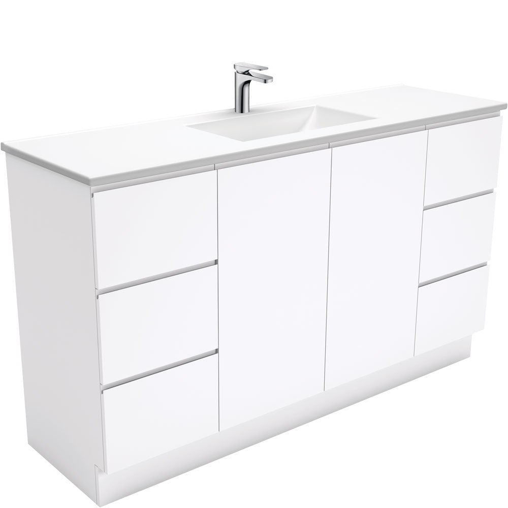 Vanessa Fingerpull 1500 Double Bowl Vanity