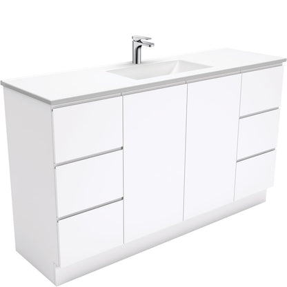Vanessa Fingerpull 1500 Double Bowl Vanity