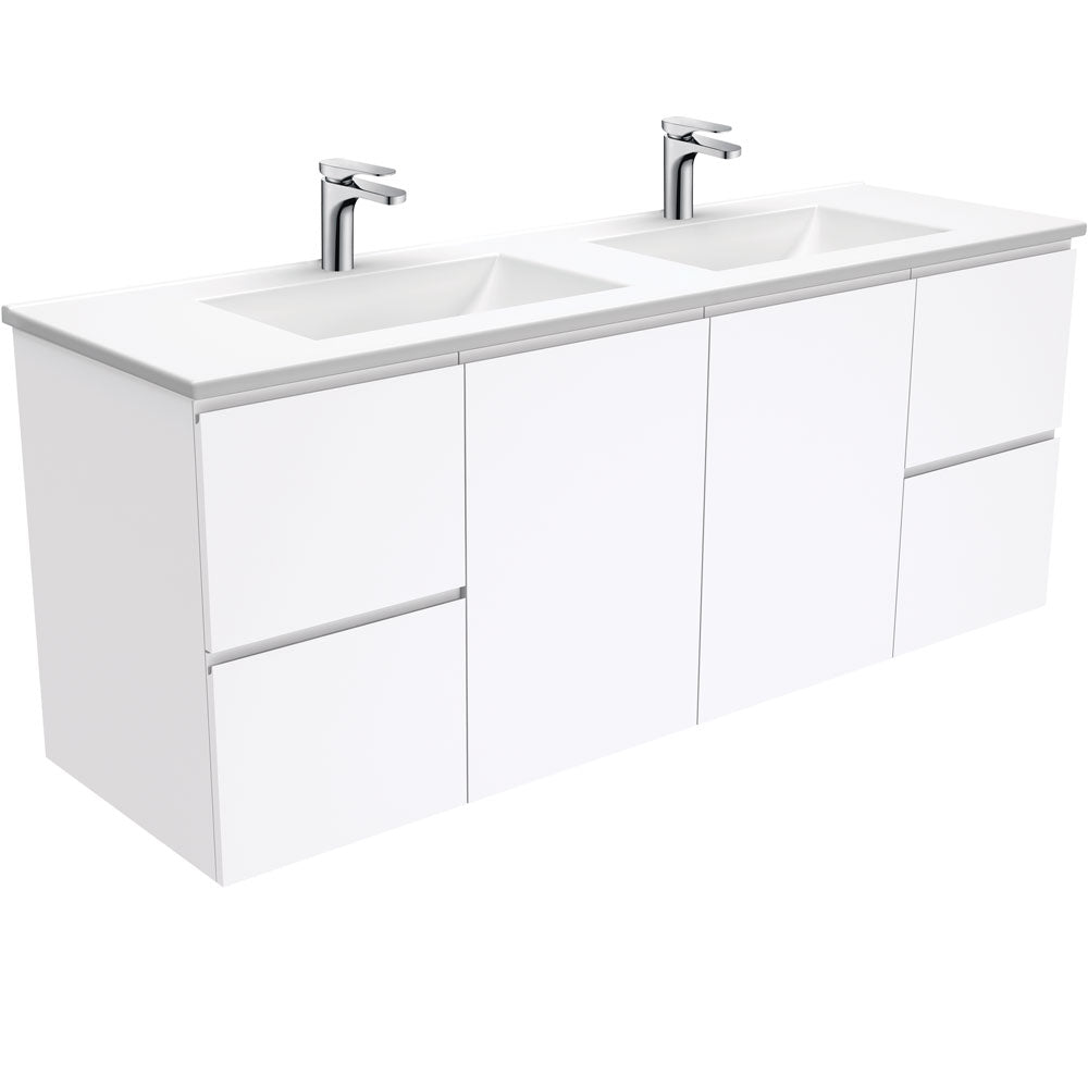 Vanessa Fingerpull 1500 Double Bowl Vanity
