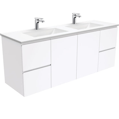 Vanessa Fingerpull 1500 Double Bowl Vanity