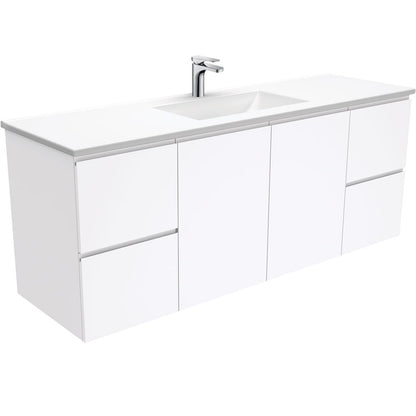Vanessa Fingerpull 1500 Double Bowl Vanity