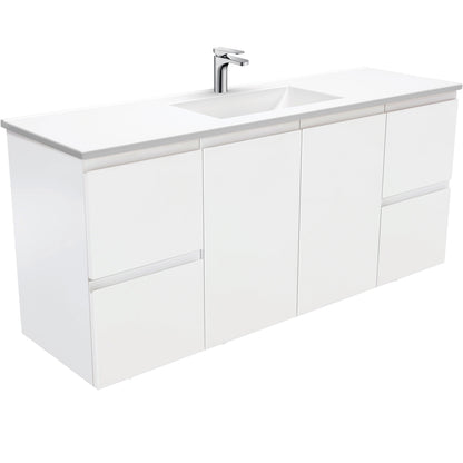 Vanessa Fingerpull 1500 Double Bowl Vanity