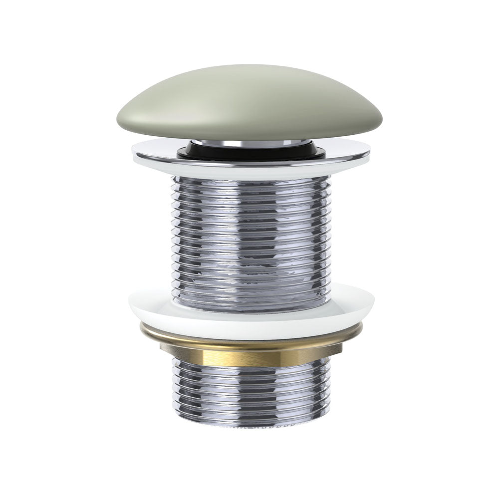 Pop-Up 32mm Non-Overflow Basin Waste, Matte Olive Ceramic Cap