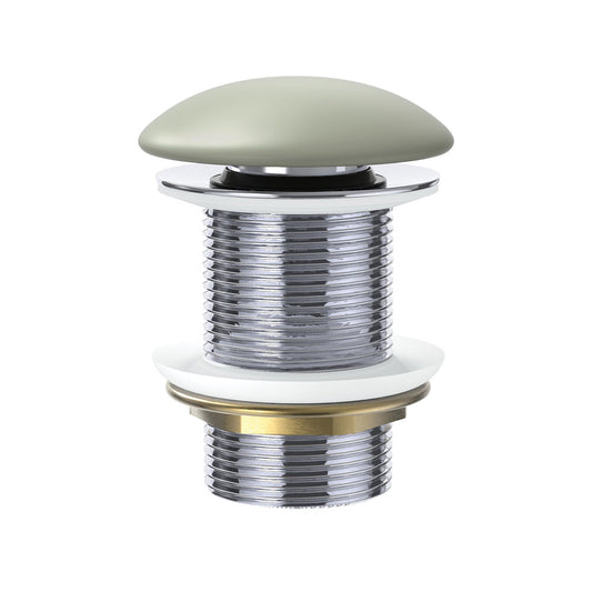 Pop-Up 32mm Non-Overflow Basin Waste, Matte Olive Ceramic Cap